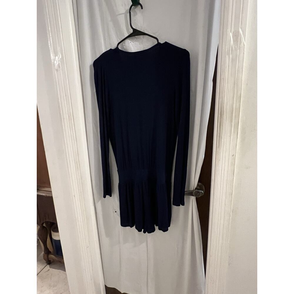 young fabulous broke Navy Blue Howell Surplice V Neck Romper Sz S - Picture 9 of 10
